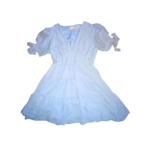 Altar'd State Blue‎ Puff Sleeve Sundress